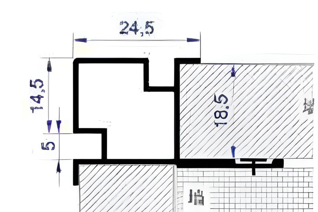 Дөрвөлжин гадна булан MK-QB1806 matt black PH
