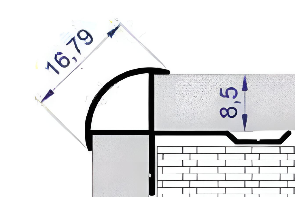 Бөөрөнхий гадна булан MK-QB0807 Matte Gold  Ph