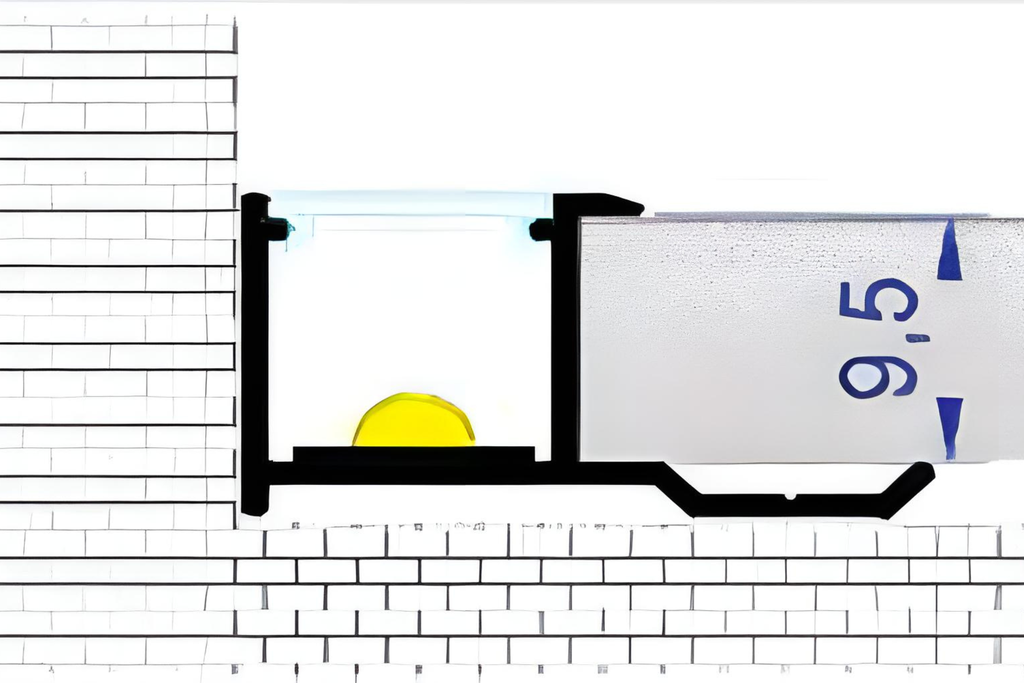 Гэрэлтэй төгсгөл/Эгц урагшаа тусгалтай  MK-QBD103 led matt black PH