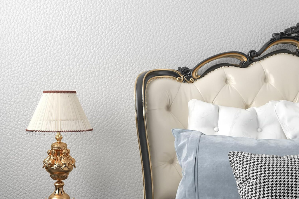 Ханын хулсан хавтан leather white  2800*1220*5  ph