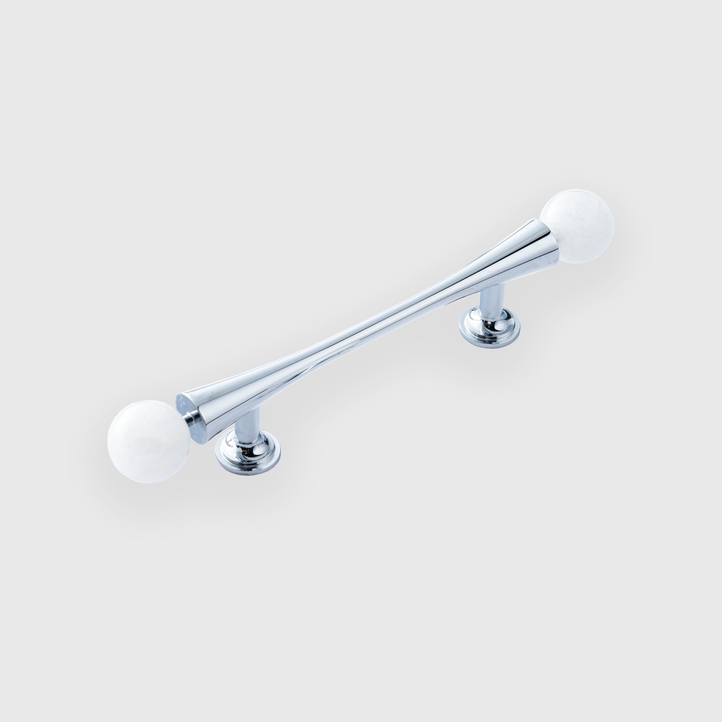 Long Silver Cone With Marble Pull 