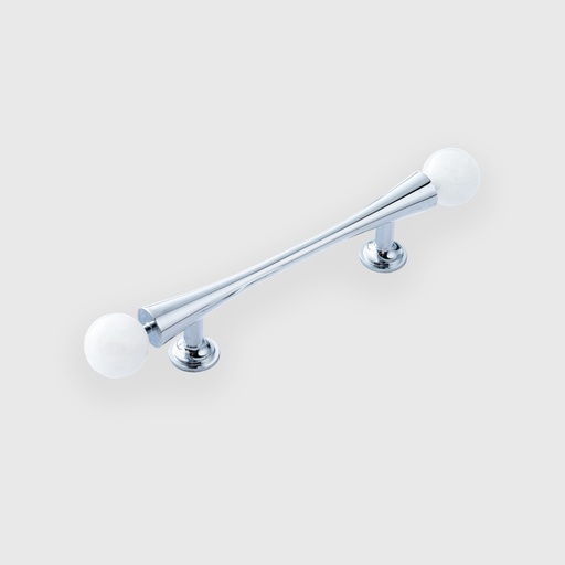 Long Silver Cone With Marble Pull 