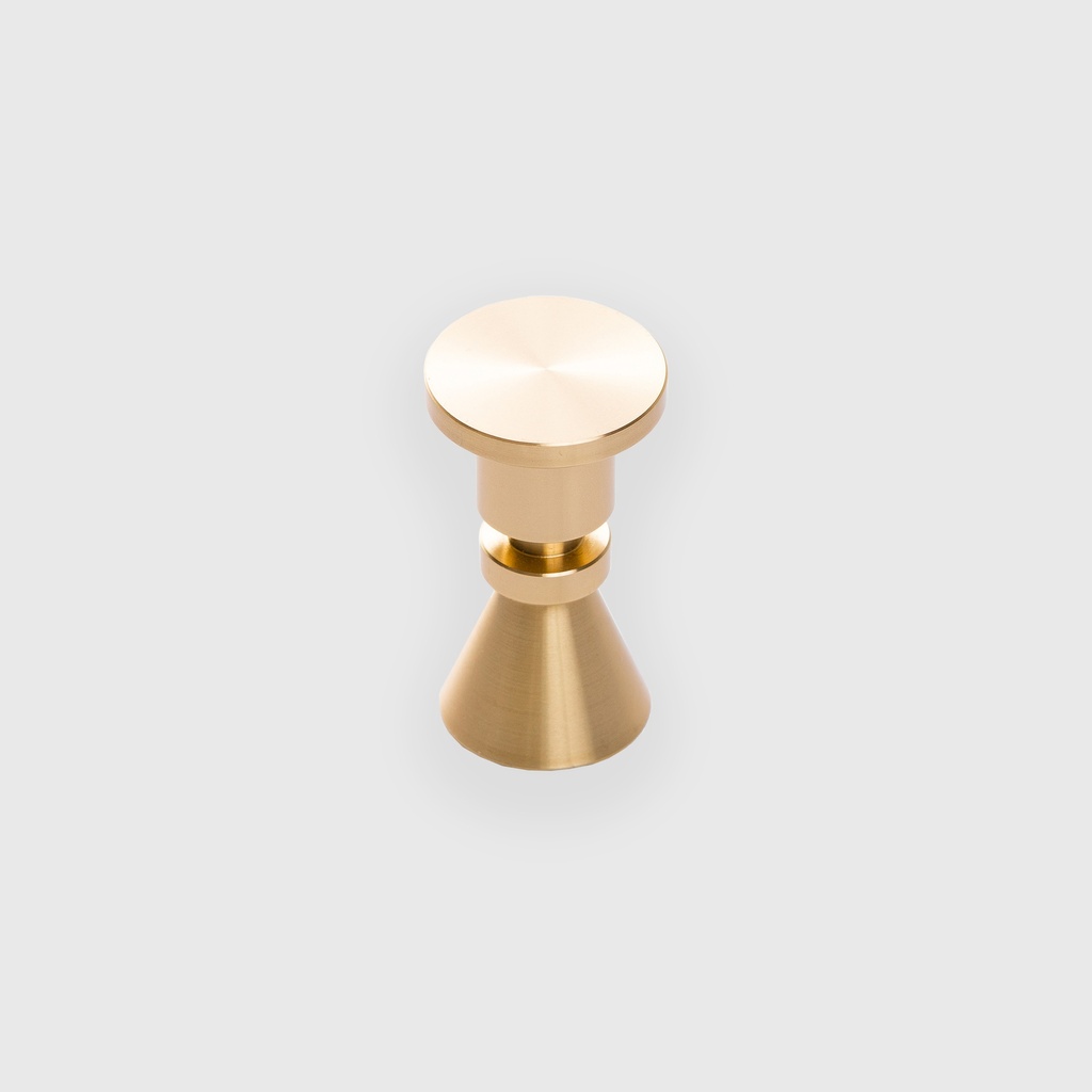 Brushed brass coat hook 