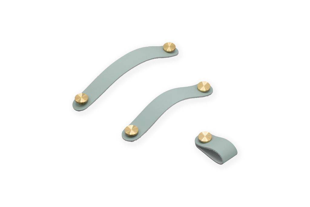 Light green leather strap pull 196 /160/ art