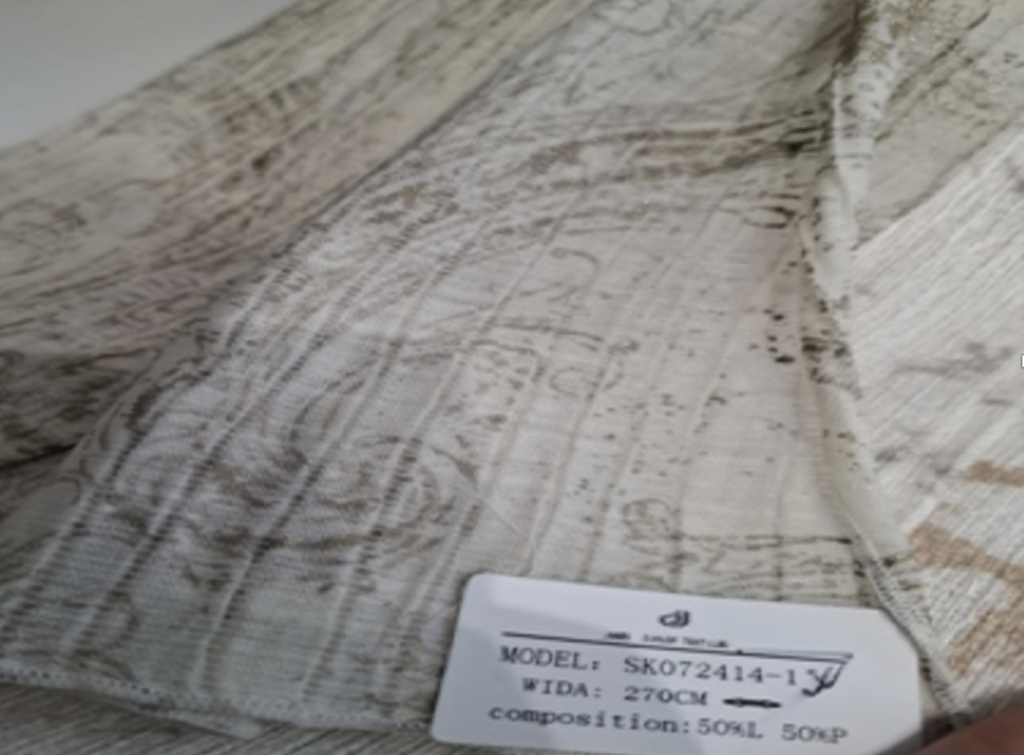 Хөшиг natura beige with golden pattern STS