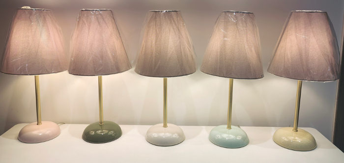 Crackle ceramic table lamp STS