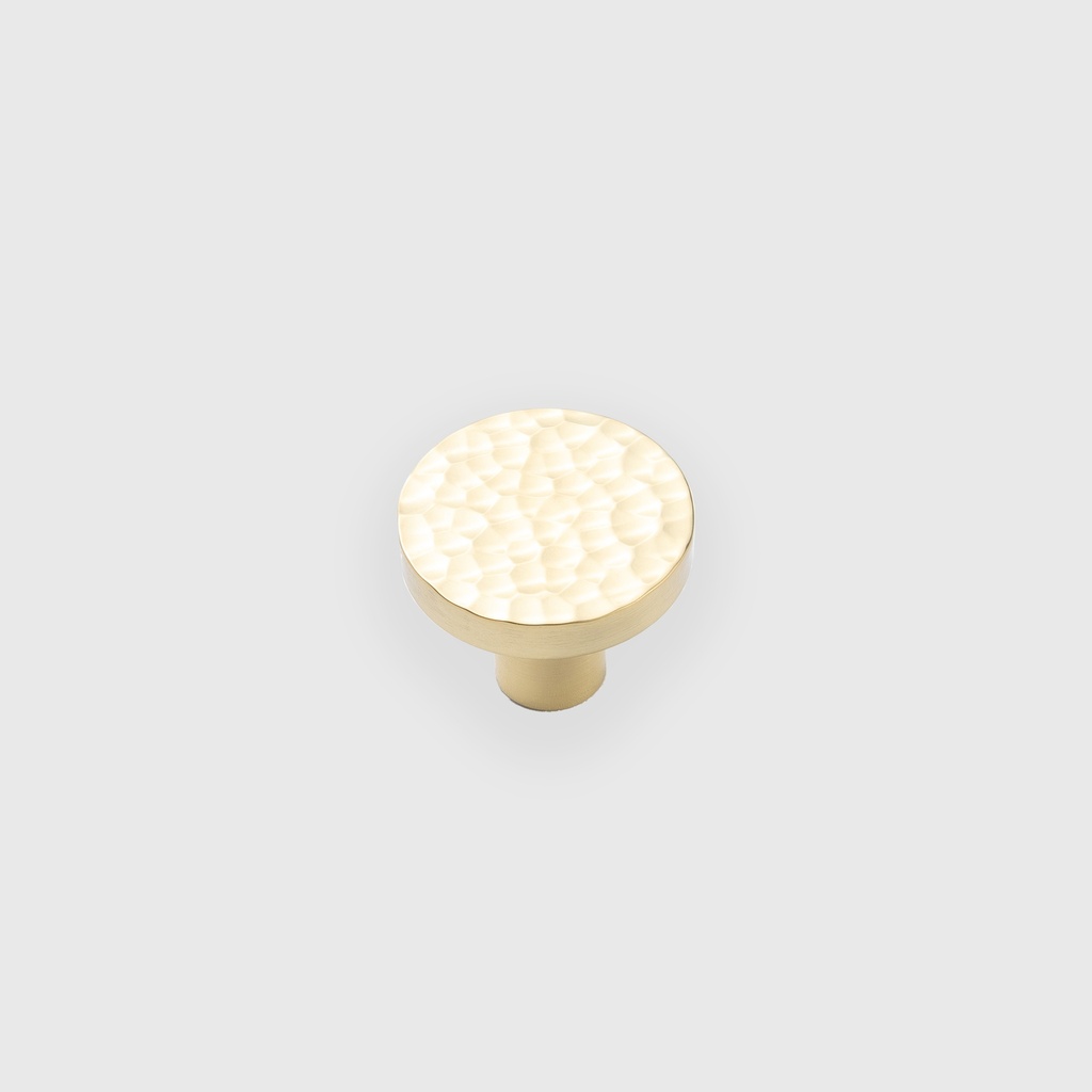 Circle tap hammered golden  knob LJO