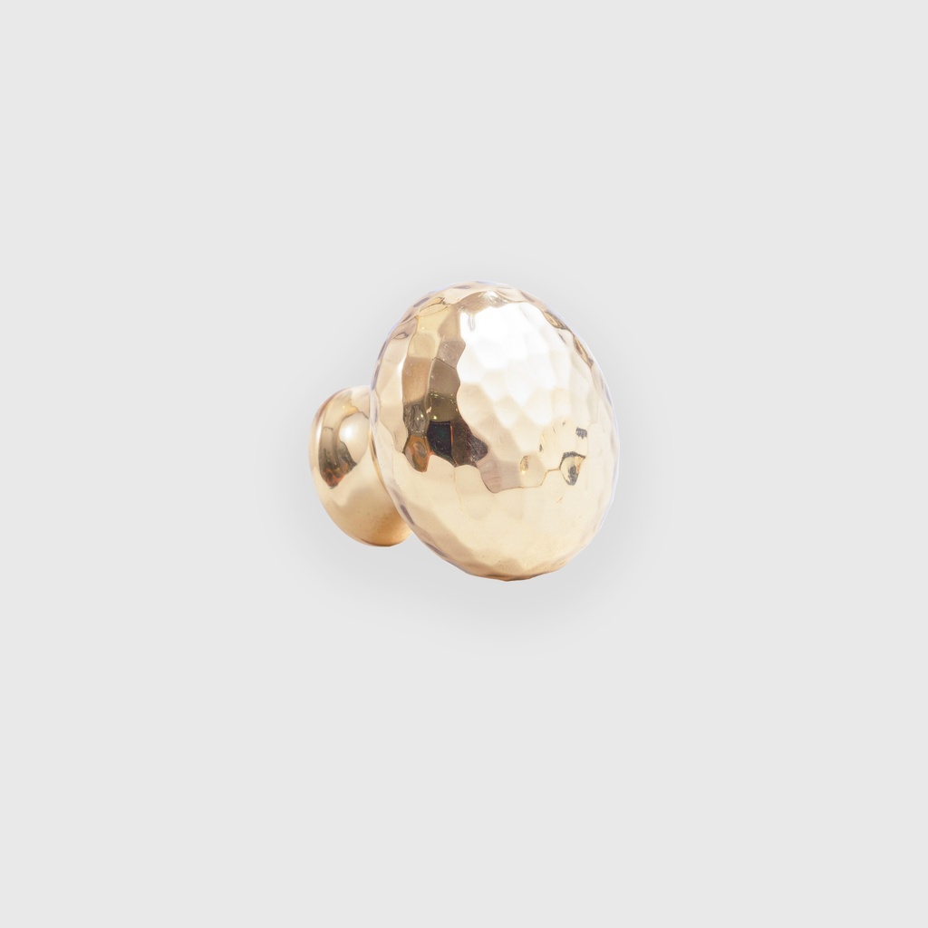 Sphere hammered golden  knob LJO
