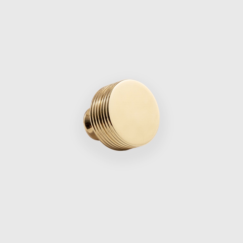 Shiny golden flat knob LJO