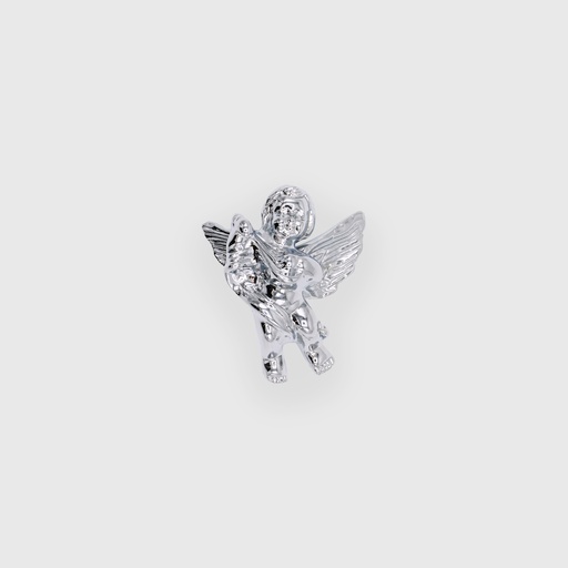 Shiny Silver Angel Left Knob 