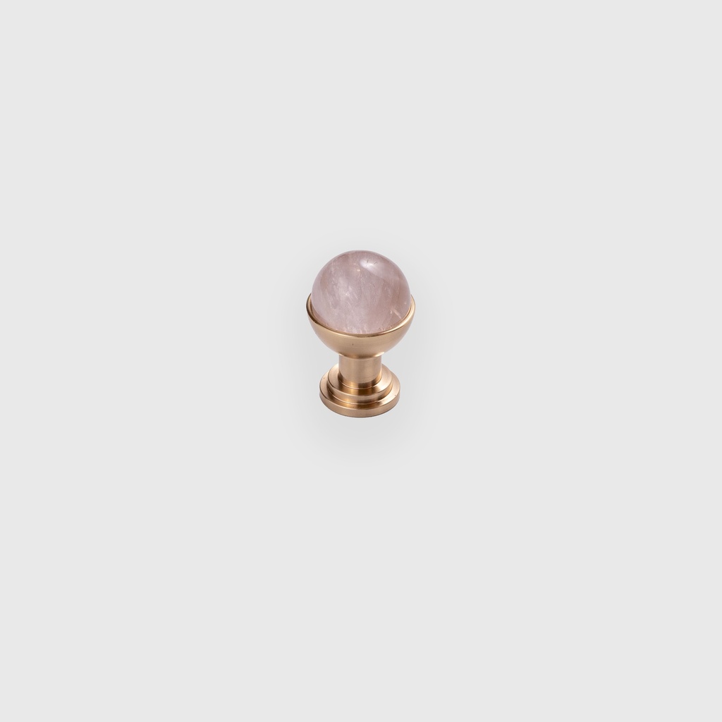Small Pink Marble Egg Knob 