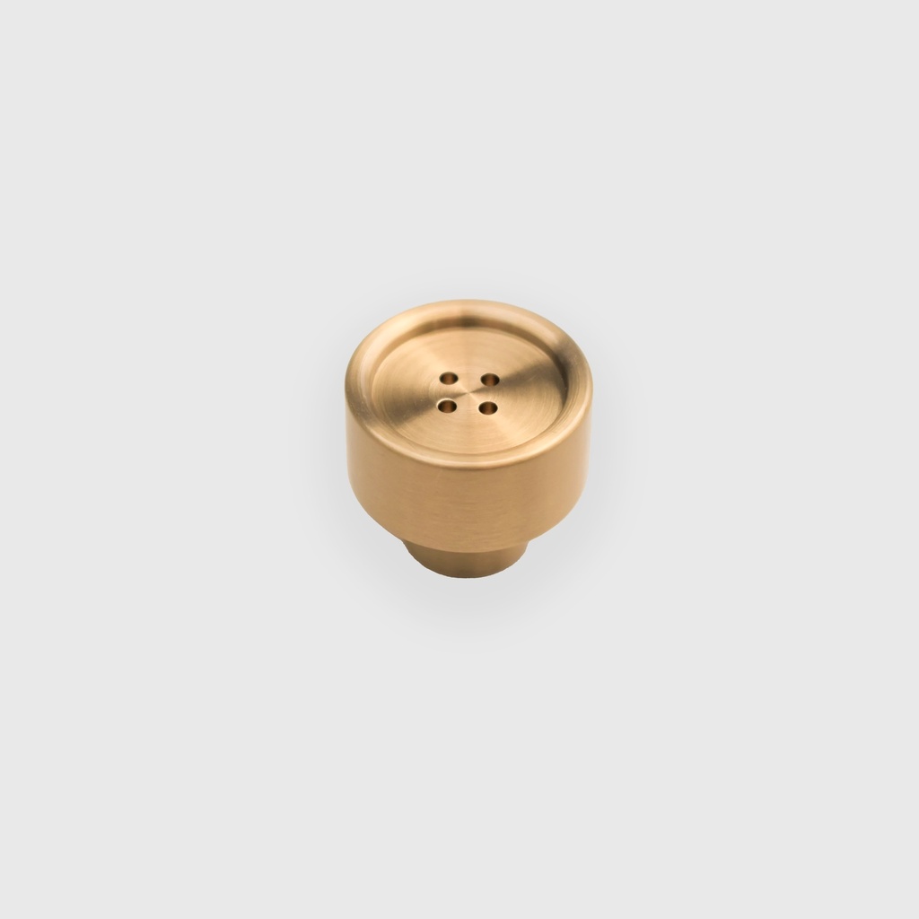 Button Matt Brass Knob 