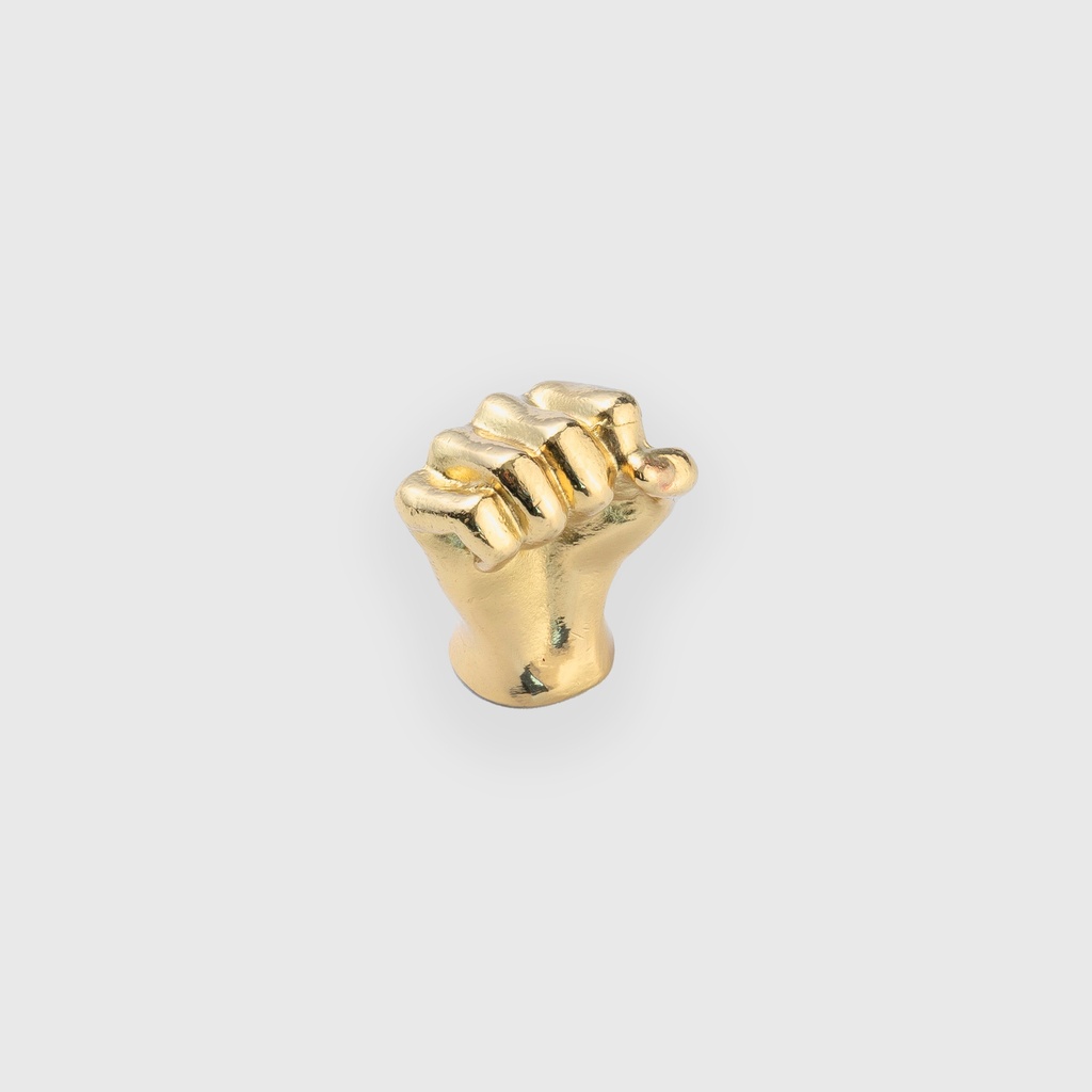 Golden Fist Brass Knob 