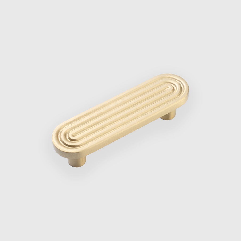 Narrow Oval Brass Pull 