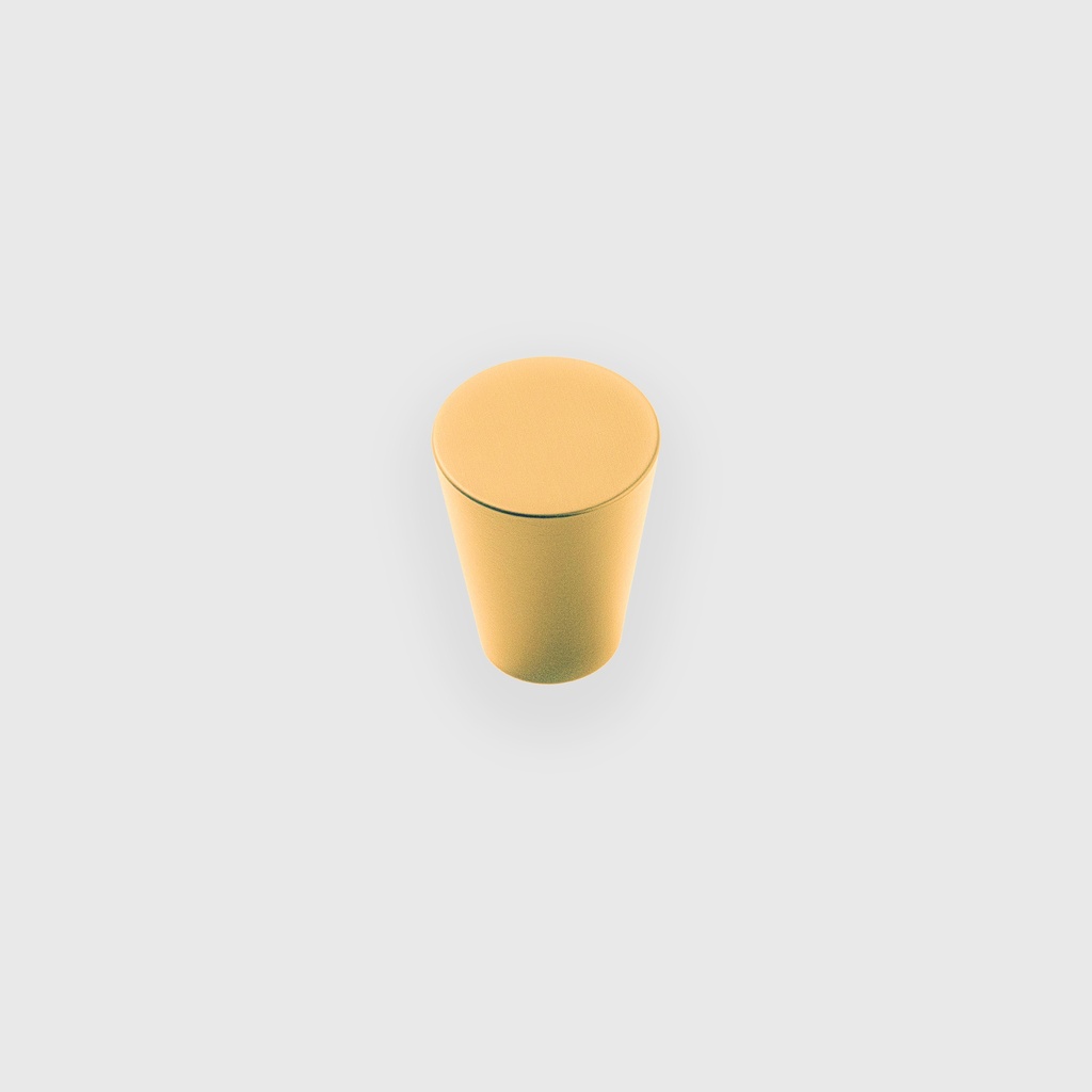 Small Cone Brass Knob 