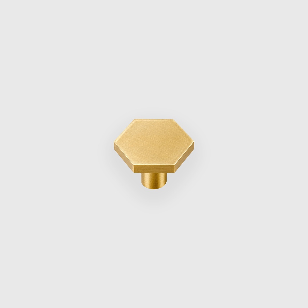 Golden Hexagon Knob 