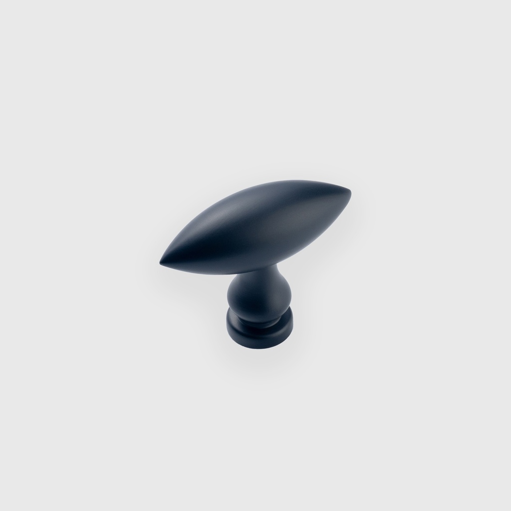 Matt black baguette knob LJO