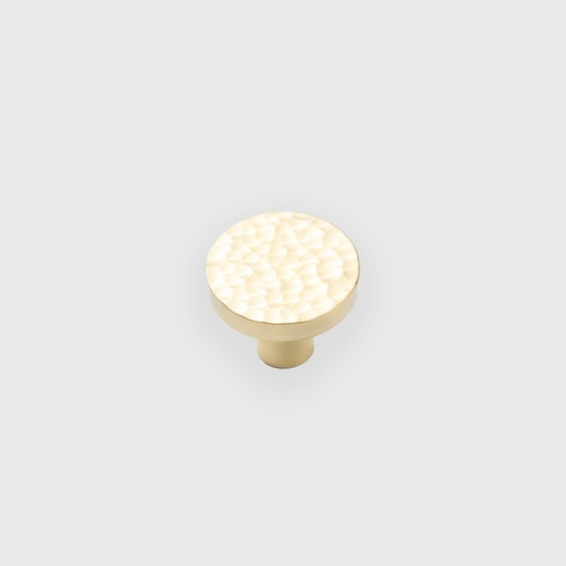 Circle Tap Hammered Golden  Knob 