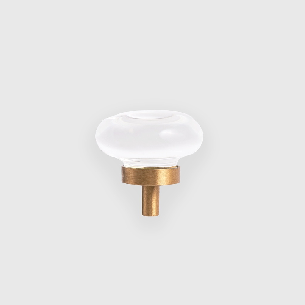 Clear acrylic hat round knob LJO