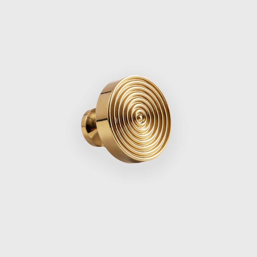 Shiny golden pattern knob LJO