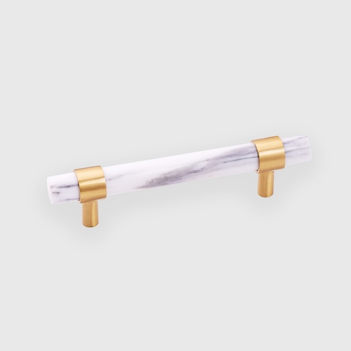 [STN1200096] Stripped Marble Rod With Golden Rings Pull 