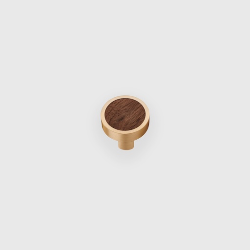 [RTR1440030] Wooden Knob With Golden Frame 