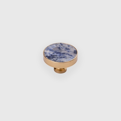 [STN4102037] Blue Crystal Round Knob 