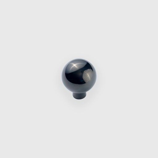 Polished Black Classic Ball With Base Knob 