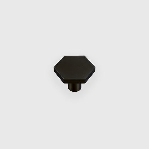 Matt Black Hexagon Knob 