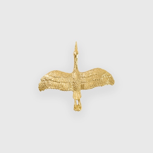 [ART1100040] Golden goose with legs brass handle 80*85