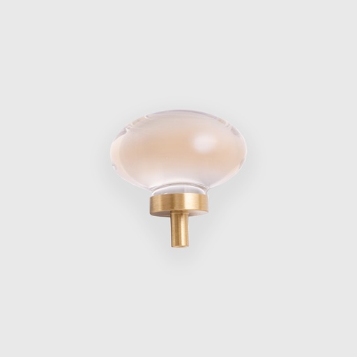 [LJO1703045] Goldish acrylic oval knob LJO