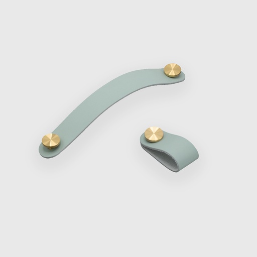 [ART1826128] Azura Green Leather  Strap Pull 