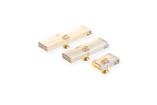 [LJO2400100] Rectangular crystal cabinet knob  sunray 100*35 ljo