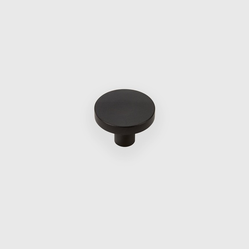 [RTR9110028] Matt Black Flat Round Knob 