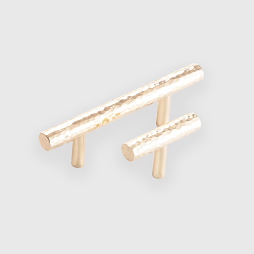 [LJO9300160] Multi-Reflective Hammered Golden Rod Pull 