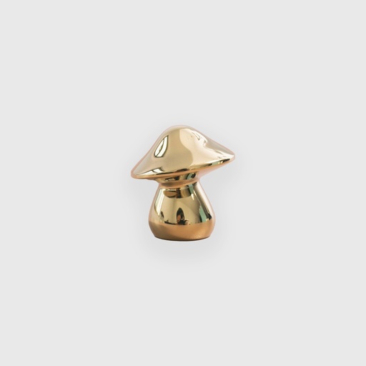 [ART1410025] Shiny golden mushroom brass knob ART