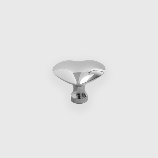 [ART1101037] Shiny silver heart knob ART