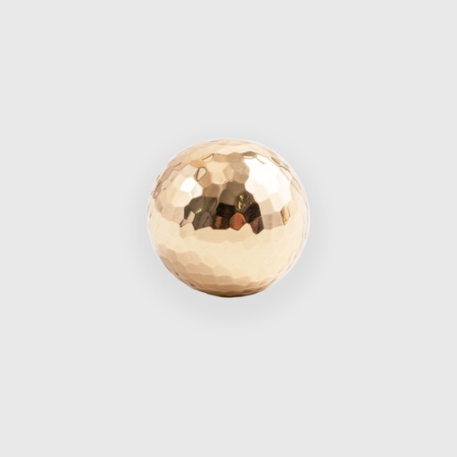 [LJO9900025] Sphere Hammered Golden Globe  Knob 