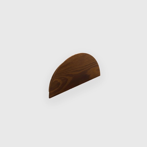 [EMO11115020] Walnut Half Moon Cup Pull 