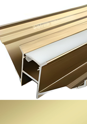 [MK-QBD108 MATT GOLD LED] Гэрэлтэй Дотор Булан MK-QBD Led Matt Gold 