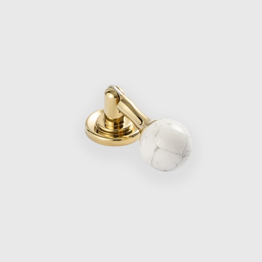 [STN1002824] Striped Marble Shiny Golden Drop Pull 
