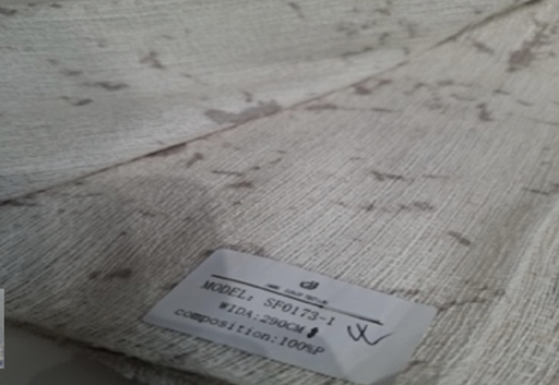 [SF0173-1] Хөшиг artisan white with grey pattern STS